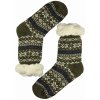 Zimné ponožky Green s baránkom merino MC 118 khaki