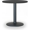 Konferenčný stolík ZEUS II, priemer 60 cm, čierna podnož, grafit Konferenčný stolík ZEUS II, priemer 60 cm, čierna podnož, grafit