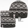Dráče Merino pletená čiapka a nákrčník Dráča - Oslo 07, čierna / šedá / biela Farba: Sivá, Veľkosť: 56-58 Dráče Merino pletená čiapka a nákrčník Dráča - Oslo 07, čierna / šedá / biela Farba: Sivá, Veľkosť: 56-58