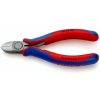 Bočné cvikacie kliešte s multi-komponentnými rukoväťami 125mm bez fazety KNIPEX 13462 Bočné cvikacie kliešte s multi-komponentnými rukoväťami 125mm bez fazety KNIPEX 13462