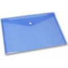 Plastová obálka s cvokom FolderMate Clear A4, výber farieb modrá, A4 - Plastová obálka s cvokom FolderMate Clear A4, výber farieb modrá, A4 -