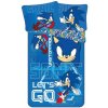 Jerry Fabrics obliečky Sonic Lets go Bavlna 140x200 70x90