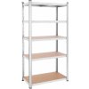 SONGMICS Regál Wera 100x200 cm strieborný