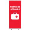 Jansen Display Set Roll-baneru Budget s vytištěným motivem, šířka 85 cm, První pomoc, francouzština, 870 x 2080 mm Jansen Display Set Roll-baneru Budget s vytištěným motivem, šířka 85 cm, První pomoc, francouzština, 870 x 2080 mm