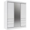 ArtAdrk Šatníková skriňa HAIDAR | biela 180 cm ArtAdrk Šatníková skriňa HAIDAR | biela 180 cm