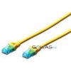 Digitus DK-1512-020/Y Patch UTP, CAT 5e, AWG 26/7, 2m, žlutý Digitus DK-1512-020/Y Patch UTP, CAT 5e, AWG 26/7, 2m, žlutý