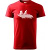 Cyclo duo - Klasické pánske tričko vyššej gramáže - 2XL ( Červená ) Cyclo duo - Klasické pánske tričko vyššej gramáže - 2XL ( Červená )