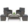 Garden Point Záhradný nábytok Monaco Terrace + 2 taburetky antracit