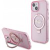 Guess GUHMP15MHRSGSP Tvrdé ružové puzdro Ring Stand Script Glitter MagSafe pre iPhone 15 Plus 6,7 Guess GUHMP15MHRSGSP Tvrdé ružové puzdro Ring Stand Script Glitter MagSafe pre iPhone 15 Plus 6,7
