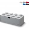 LEGO® stolové box 8 so zásuvkou 31,6 x 15,8 x 11,3 cm sivá LEGO® stolové box 8 so zásuvkou 31,6 x 15,8 x 11,3 cm sivá