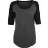 Build Your Brand Dámske tričko s 3/4 rukávom BY022 Charcoal (Heather) L Build Your Brand Dámske tričko s 3/4 rukávom BY022 Charcoal (Heather) L