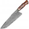 KnifeBoss kuchařský damaškový nůž Master Chef 8.5 Ironwood 220 mm