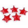 Rolničky stromček, hviezda - 5 ks 2 červená hviezda Rolničky stromček, hviezda - 5 ks 2 červená hviezda