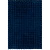 Flair Rugs Waffle Faux Fur Tmavomodrá
