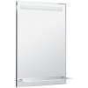AQUALINE - Zrkadlo s LED osvetlením a policou 60x80cm, gombíkový vypínač ATH53 AQUALINE - Zrkadlo s LED osvetlením a policou 60x80cm, gombíkový vypínač ATH53