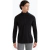 Pánske termoaktívne tričko longsleeve icebreaker Merino 200 Oasis Half Zip black Pánske termoaktívne tričko longsleeve icebreaker Merino 200 Oasis Half Zip black