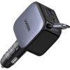 UGREEN rychlonabíječka do auta se zatahovacím kabelem 90W 3-Port, 2x USB-C,1x USB-A, GaN, stříbrná 55909B UGREEN rychlonabíječka do auta se zatahovacím kabelem 90W 3-Port, 2x USB-C,1x USB-A, GaN, stříbrná 55909B