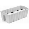 Prosperplast Truhlík na zábradlie CROWN biely 58cm Prosperplast Truhlík na zábradlie CROWN biely 58cm