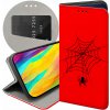 Flipové puzdro Hello Case pre Samsung Galaxy S10e PUZDRO S POTLAČOU červené Hallooween pavúky