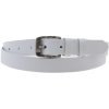 Špongr dámsky úzky kožený opasok 2529 biely
