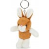 Prívesok na kľúče Teddies Králik plyš 7 x 10 cm hnedobiely Prívesok na kľúče Teddies Králik plyš 7 x 10 cm hnedobiely