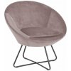 Ružové zamatové kreslo Actona Center Ružové zamatové kreslo Actona Center
