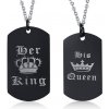 MSPERK Prívesok pre dvoch His Queen Her King MSPERK Prívesok pre dvoch His Queen Her King