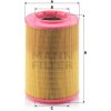 Vzduchový filter MANN-FILTER C 17 201/3 Vzduchový filter MANN-FILTER C 17 201/3
