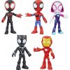 Spidey Superkumple sada 5 figúrok Ghost Spider Black Panther Miles NEW Spidey Superkumple sada 5 figúrok Ghost Spider Black Panther Miles NEW