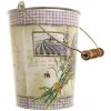 Dekoračné vedierko Levanduľa Lavender (malé plechové vedierko s rukoväťou v provensálskom štýle) Dekoračné vedierko Levanduľa Lavender (malé plechové vedierko s rukoväťou v provensálskom štýle)