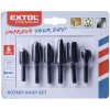 Extol premium Rašple rotačné určené na obrábanie dreva, plastu, gumy, 6-dielna sada, stopka pr.6mm, 8803701 Extol premium Rašple rotačné určené na obrábanie dreva, plastu, gumy, 6-dielna sada, stopka pr.6mm, 8803701