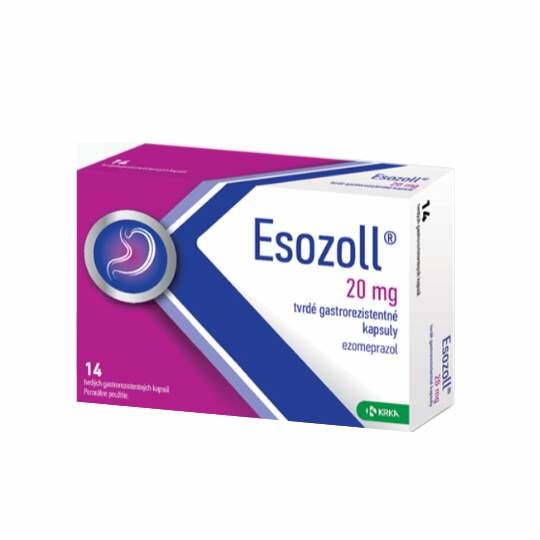 Esozoll 20 mg tvrdé gastrorezistentné kapsuly cps.end. 14 x 20 mg