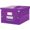 Univerzální krabice Leitz Click&Store, velikost M (A4), purpurová Univerzální krabice Leitz Click&Store, velikost M (A4), purpurová