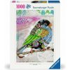 Puzzle Ravensburger 1000 dielikov Farebný vtáčik s ornamentmi Puzzle Ravensburger 1000 dielikov Farebný vtáčik s ornamentmi