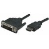 Manhattan HDMI kábel na DVI-D, Dual Link, 1 m, čierny 322782 Manhattan HDMI kábel na DVI-D, Dual Link, 1 m, čierny 322782