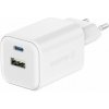 Swissten 220 713 00 1x USB-C 45WPD 1x USB-A 18WQC biela Nabíjačka do siete Swissten 220 713 00 1x USB-C 45WPD 1x USB-A 18WQC biela Nabíjačka do siete