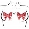 Šperky s kamienkovou mašľou na bradavkách Červená - Leg Avenue Bows Nipple Covers Šperky s kamienkovou mašľou na bradavkách Červená - Leg Avenue Bows Nipple Covers
