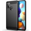 Puzdro Samsung Galaxy A21s karbónové čierna farba Puzdro Samsung Galaxy A21s karbónové čierna farba