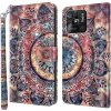 Peňaženkové 3D puzdro LEATHER na Xiaomi Redmi 10C – Farebná mandala Peňaženkové 3D puzdro LEATHER na Xiaomi Redmi 10C – Farebná mandala