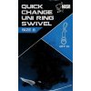 Kevin Nash Obratlík Quick Change Ring Swivel veľ.8 10ks Kevin Nash Obratlík Quick Change Ring Swivel veľ.8 10ks