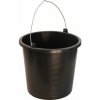 Plastové vedro okrúhle s mierkou čierne 5l Plastové vedro okrúhle s mierkou čierne 5l