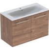 Kúpeľňová skrinka s umývadlom Geberit Selnova 100x50,2x65,2 cm v prevedení orech hickory 501.262.00.1 Kúpeľňová skrinka s umývadlom Geberit Selnova 100x50,2x65,2 cm v prevedení orech hickory 501.262.00.1