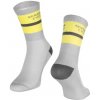 Force Stripe cyklistické ponožky sivá vel. 36-41 Force Stripe cyklistické ponožky sivá vel. 36-41