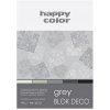 Blok s farebnými papiermi A4 Deco 170 g šedé odtiene Blok s farebnými papiermi A4 Deco 170 g šedé odtiene