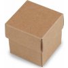 Škatuľka na šperky 4x4 cm - hnedá prírodná (2 ks) Škatuľka na šperky 4x4 cm - hnedá prírodná (2 ks)