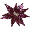 POINSETIA vianočná ruža zamat KORÁLOVO-ZLATÁ 28cm POINSETIA vianočná ruža zamat KORÁLOVO-ZLATÁ 28cm