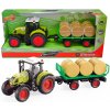 FARM SERVICE traktor s prívesom a balíkmi slamy 1:16 FARM SERVICE traktor s prívesom a balíkmi slamy 1:16