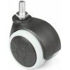 Metgal nábytkové koliesko čierne 50 mm s pogumovaným čapom M8 Metgal nábytkové koliesko čierne 50 mm s pogumovaným čapom M8