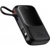 Powerbanka Baseus Qpow Pro+ 10000mAh 22,5W so vstavaným káblom USB-C a displejom - čierna Powerbanka Baseus Qpow Pro+ 10000mAh 22,5W so vstavaným káblom USB-C a displejom - čierna