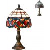 Vitrážové stolné svietidlo do obývačky Tiffany Prezent 81 Vitrážové stolné svietidlo do obývačky Tiffany Prezent 81